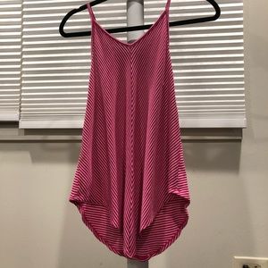 Girls Pink And White Art Class Tank Top